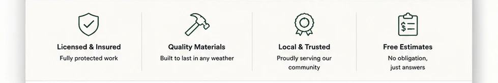 Example brochure website services section